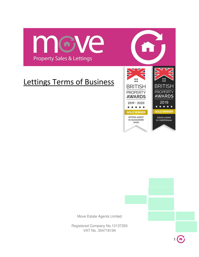 Lettings Terms Of Business screenshot