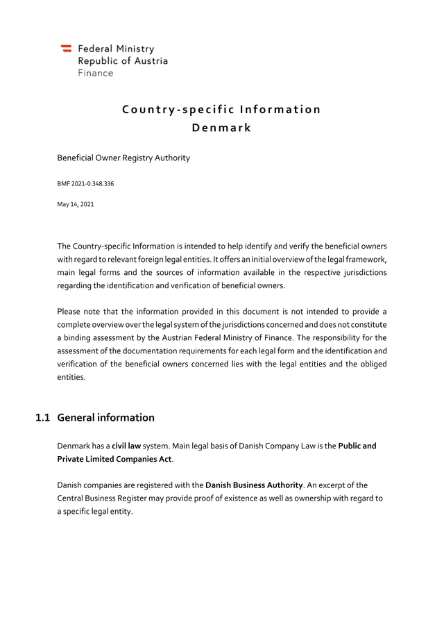 Beneficial Owner Registry Authority   Denmark screenshot