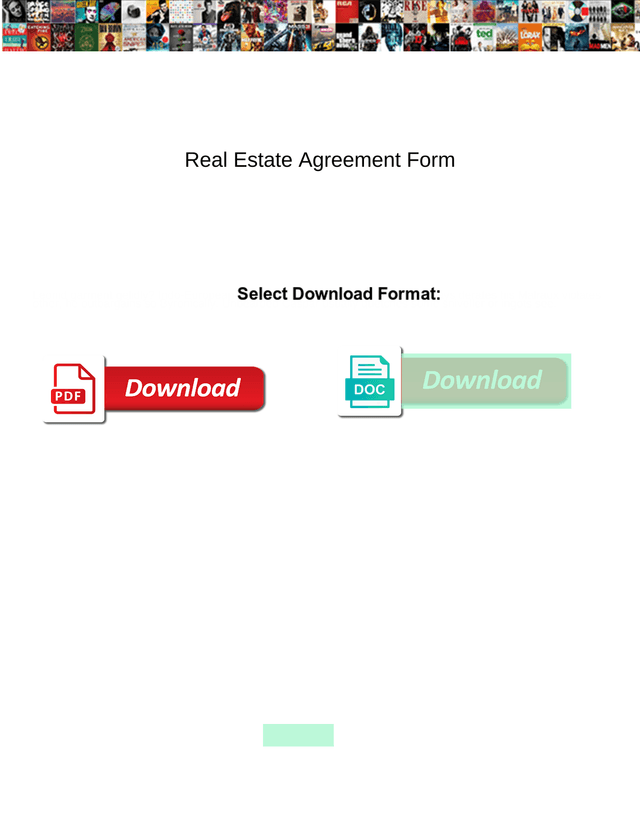 Real Estate Agreement Form screenshot