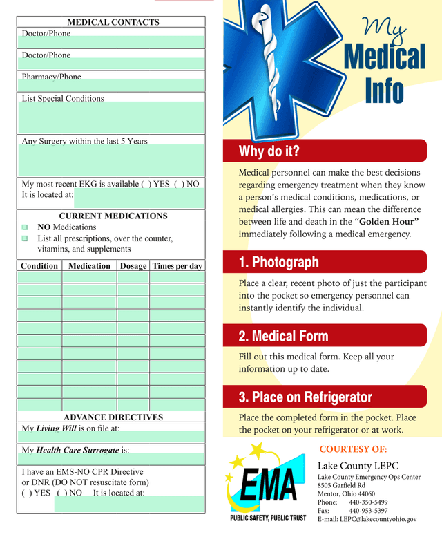 My Medical Info screenshot