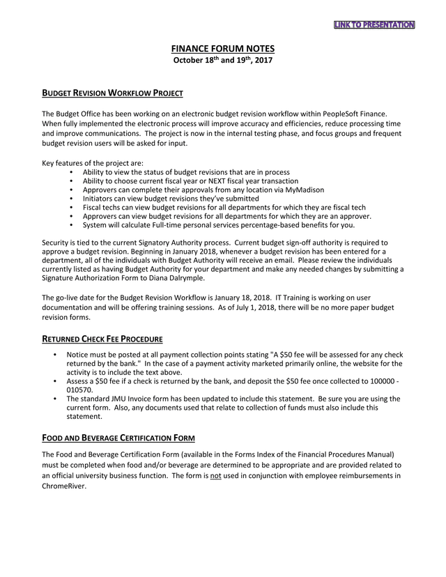 Finance Forum Notes screenshot