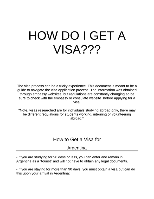 How Do I Get A Visa screenshot