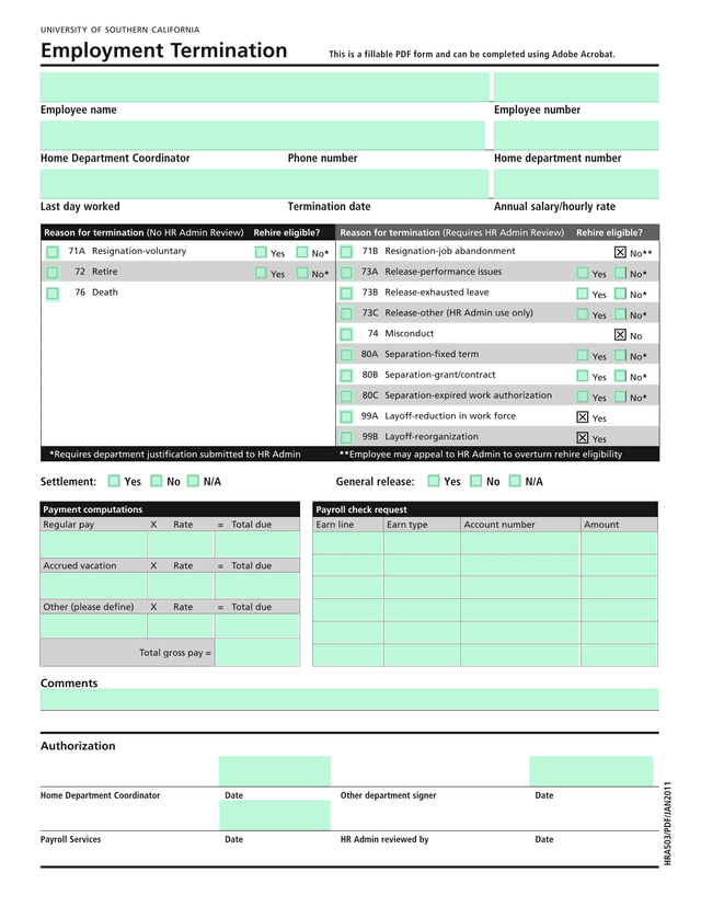 HRA503PDFJAN2011 Employment Termination screenshot