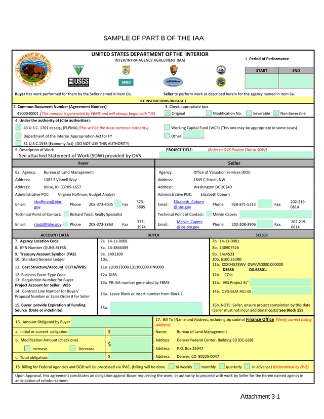 SAMPLE OF PART B OF THE IAA screenshot