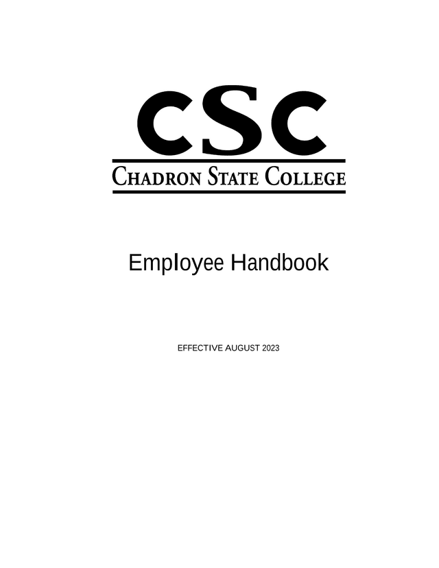 Employee Handbook screenshot
