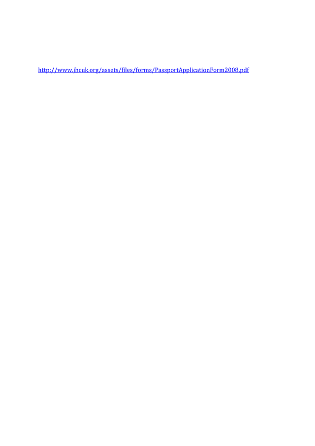 Passport Application Form 2008 screenshot