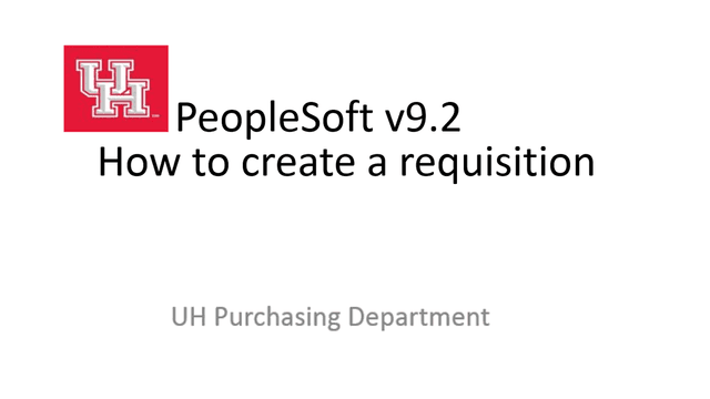 How To Create A Requisition screenshot