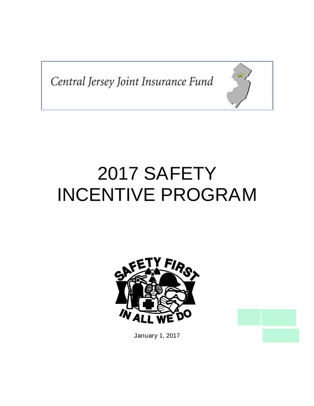 2017 SAFETY INCENTIVE PROGRAM screenshot