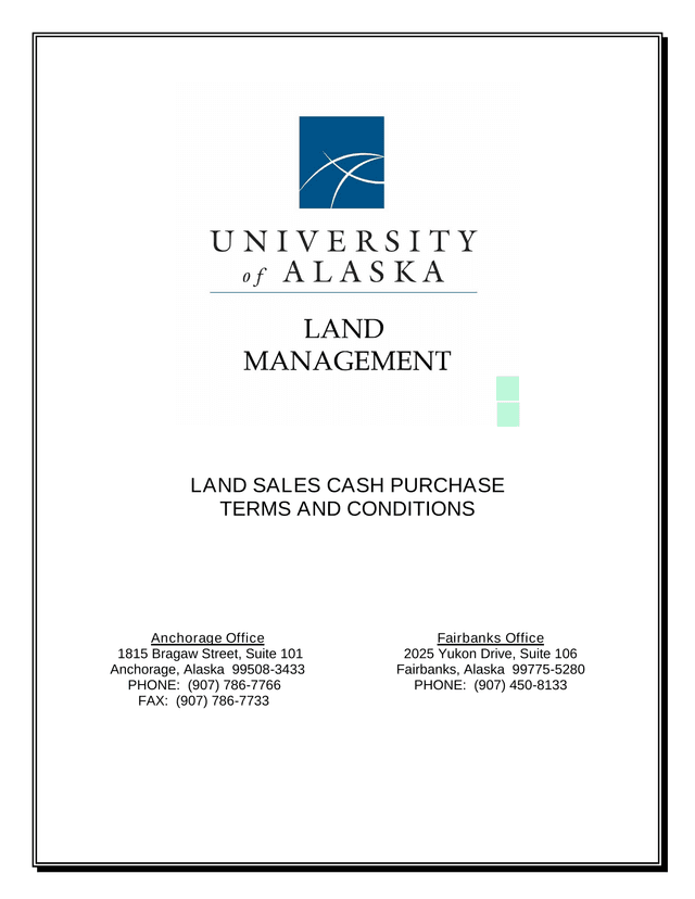 Land Sales Cash Purchase Terms And Conditions screenshot