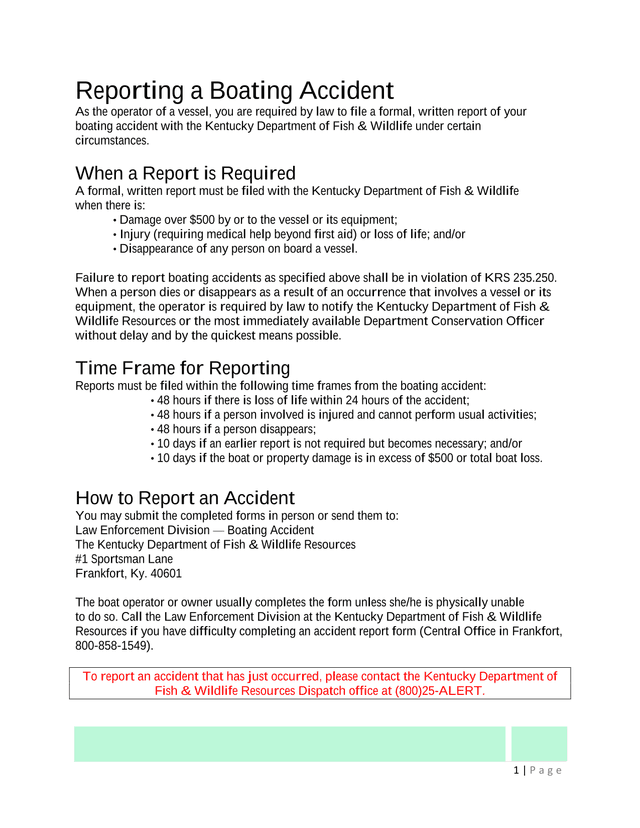 Reporting A Boating Accident screenshot