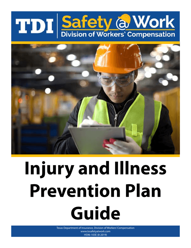 Injury And Illness Prevention Plan Guide screenshot
