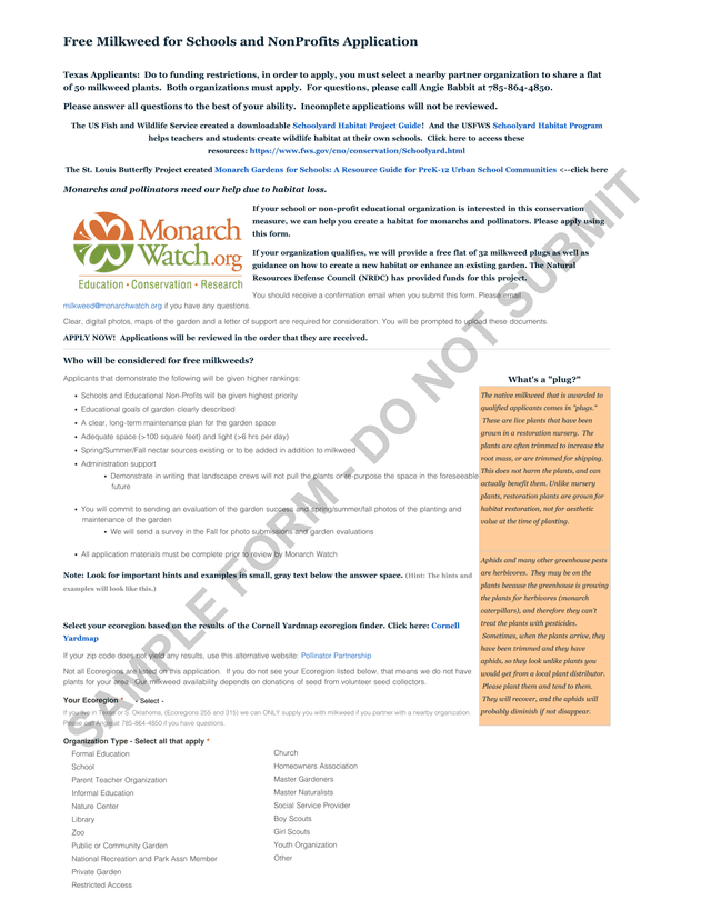 Free Milkweed For Schools And NonProfits Application screenshot