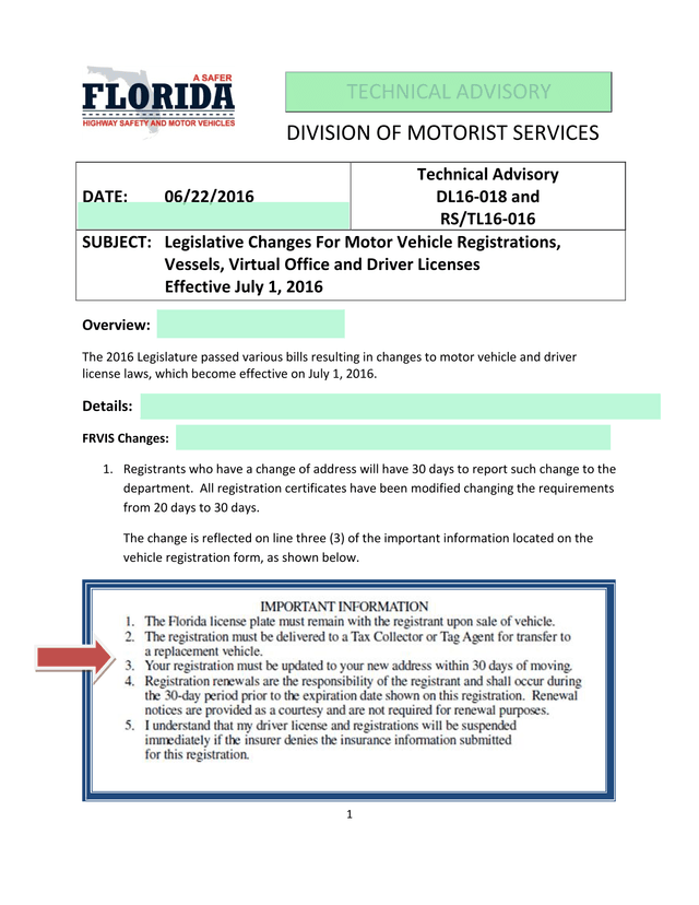 Technical Advisory DL16 018 And RSTL16 016 screenshot