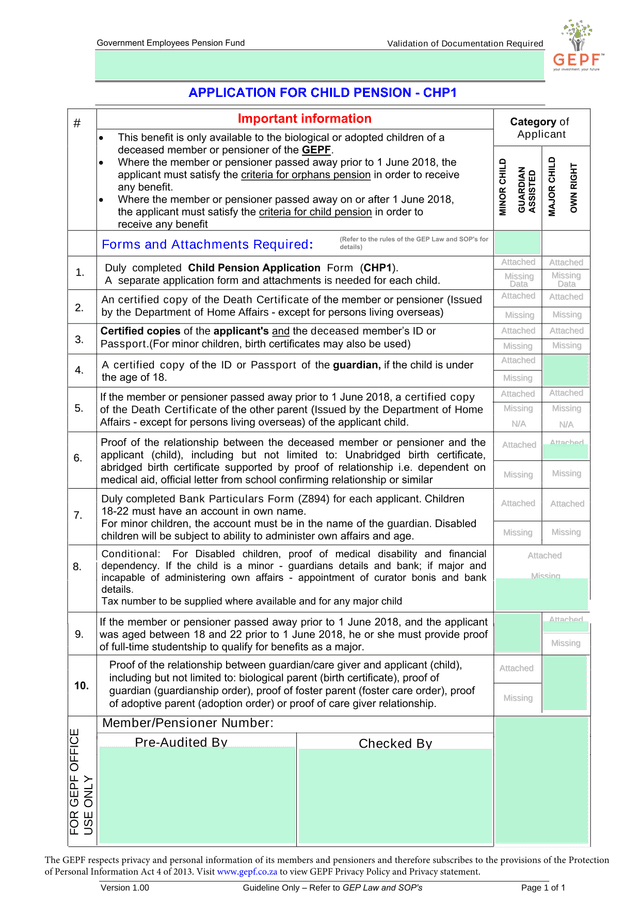 Validation Of Documentation Required screenshot