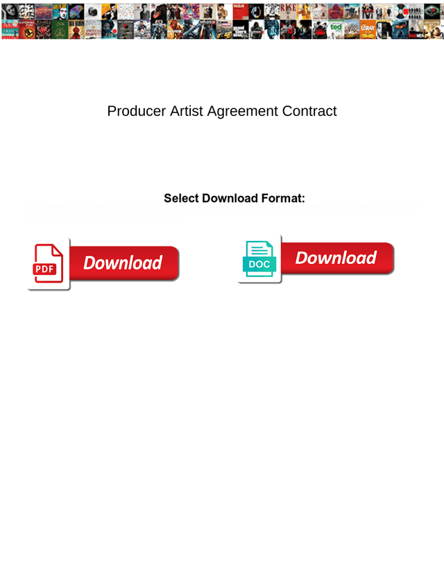 Producer Artist Agreement Contract screenshot