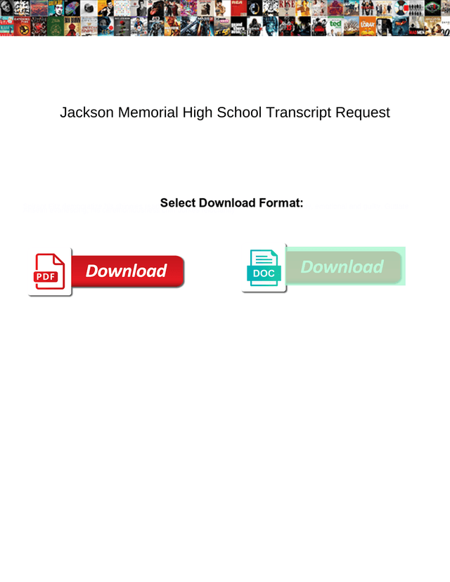 Jackson Memorial High School Transcript Request screenshot
