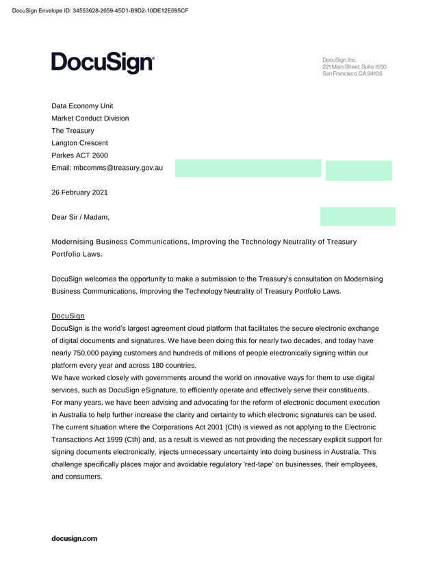 Modernising Business Communications, Improving The Technology Neutrality Of Treasury Portfolio Laws screenshot