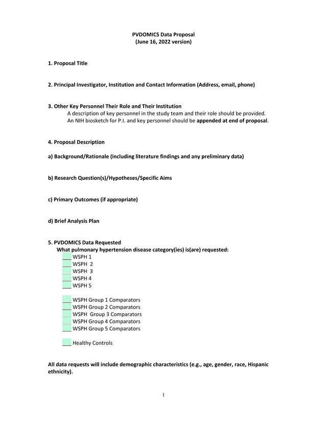 PVDOMICS Data Proposal screenshot