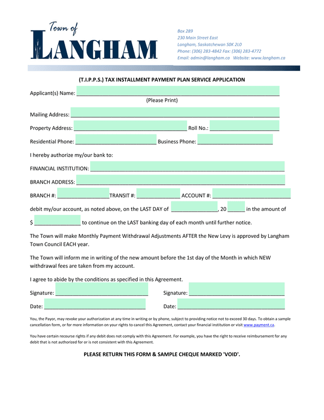 T.I.P.P.S. Tax Installment Payment Plan Service Application screenshot