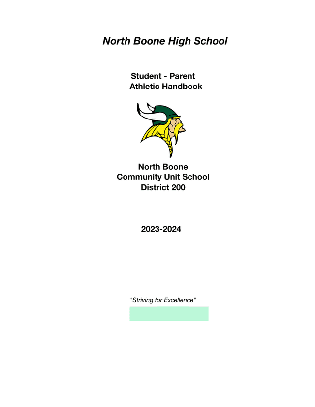 North Boone High School Student   Parent Athletic Handbook screenshot