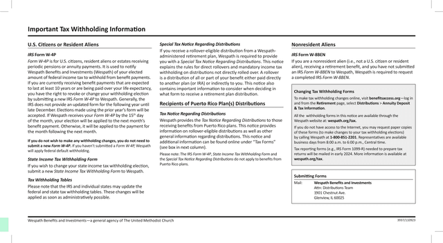 IRS Form W 4P screenshot