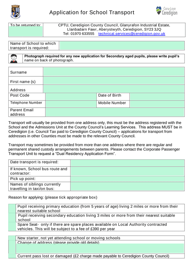Application For School Transport screenshot