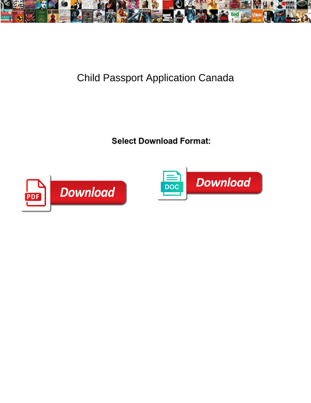 Child Passport Application Canada screenshot