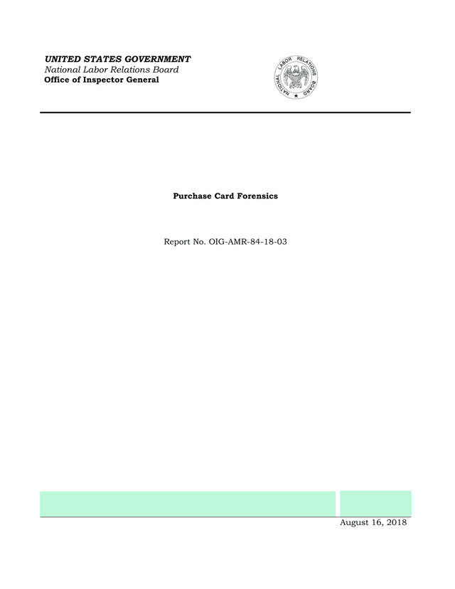 Purchase Card Forensics screenshot