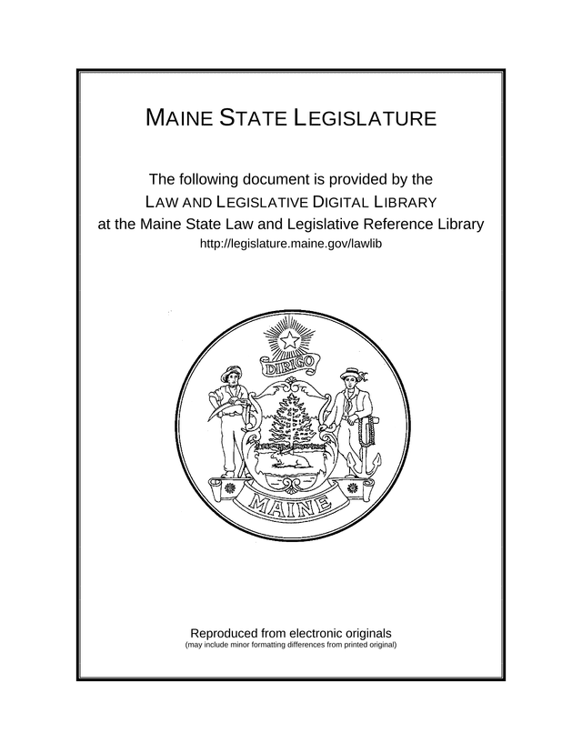 Laws Of The State Of Maine screenshot