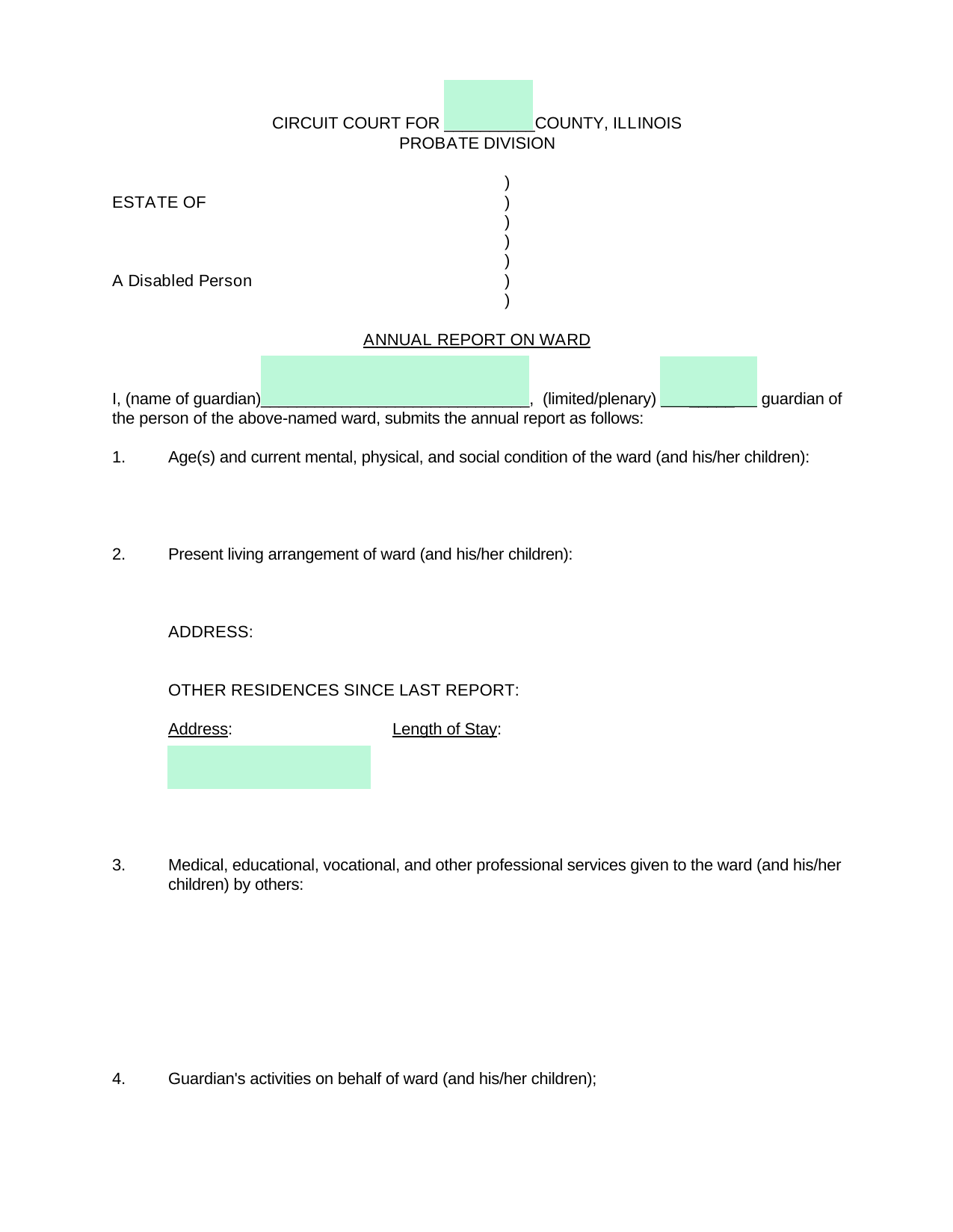 Annual Report On Ward screenshot