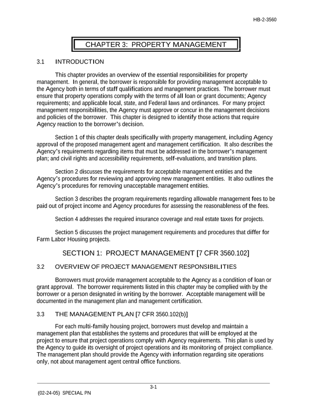 CHAPTER 3 PROPERTY MANAGEMENT screenshot