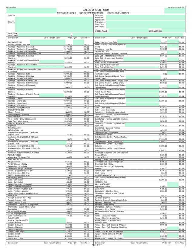 SALES ORDER FORM screenshot