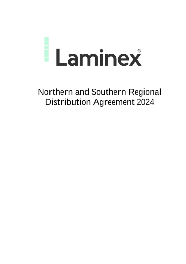 Northern And Southern Regional Distribution Agreement 2024 screenshot