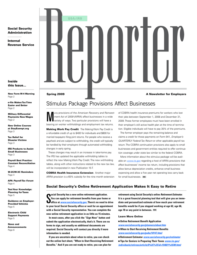 SSAIRS Reporter screenshot
