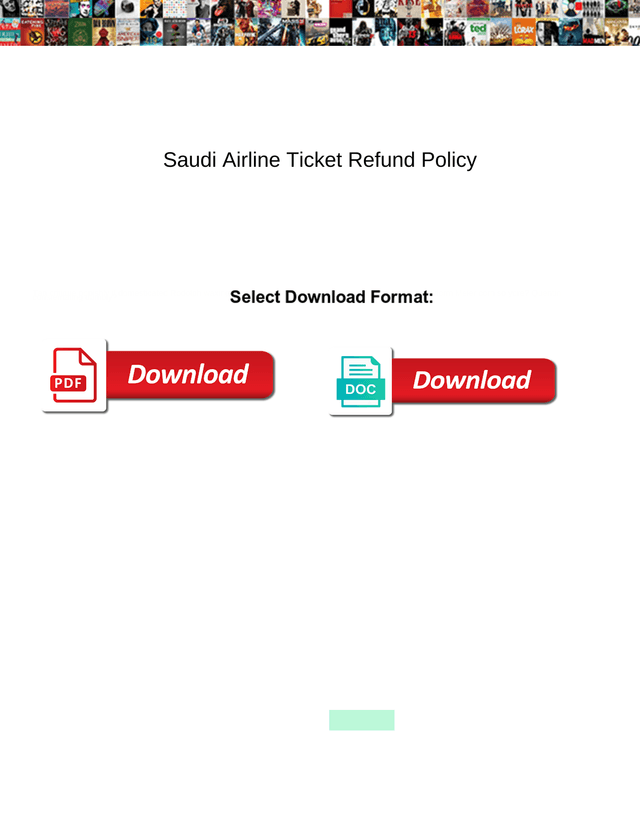 Saudi Airline Ticket Refund Policy screenshot