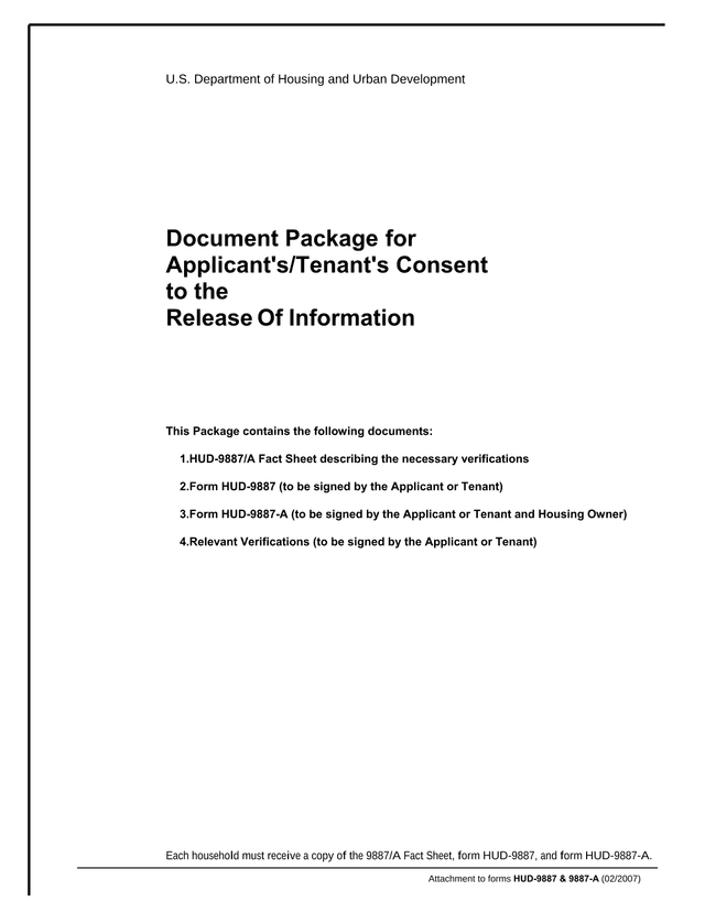 HUD 9887A Fact Sheet screenshot