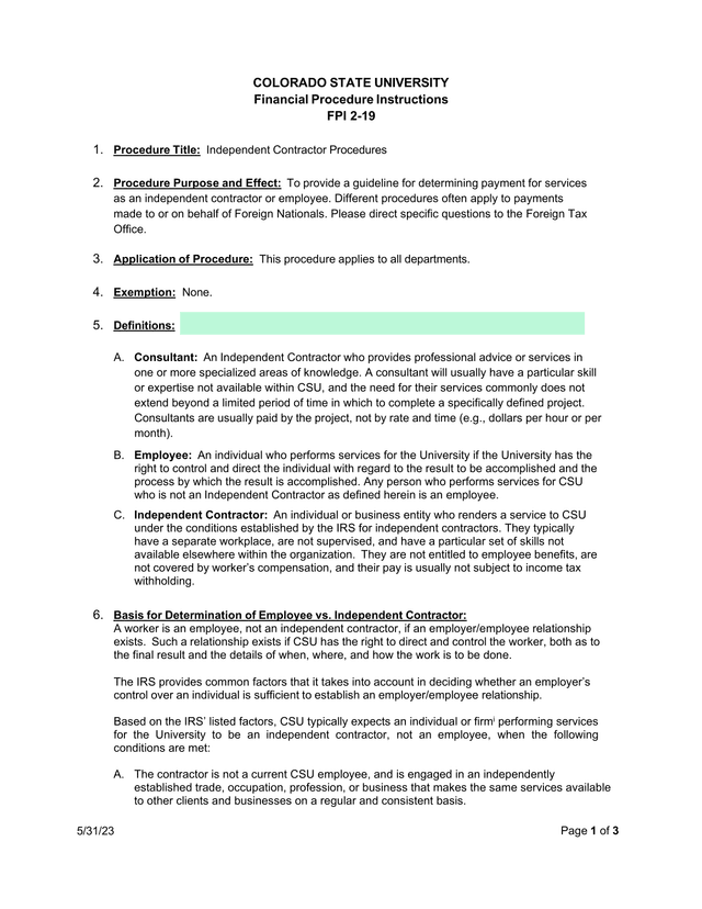 Financial Procedure Instructions FPI 2 19 screenshot