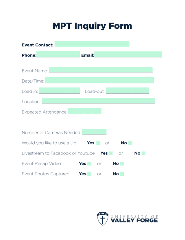 MPT Inquiry Form screenshot
