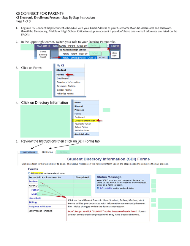 KS Connect For Parents   Electronic Enrollment Process screenshot