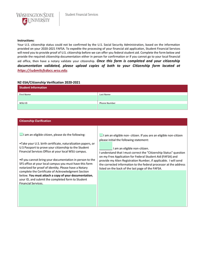 NZ SSACitizenship Verification 2020 2021 screenshot