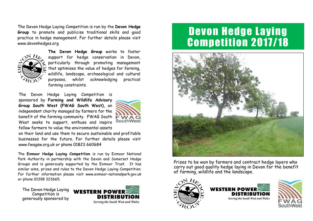 Devon Hedge Laying Competition 201718 Entry Form screenshot