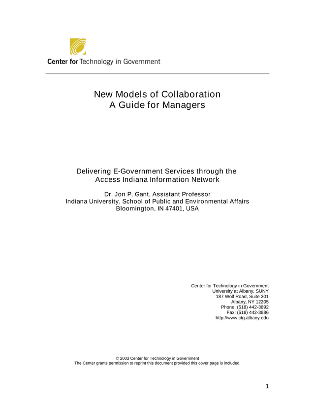 New Models Of Collaboration A Guide For Managers screenshot