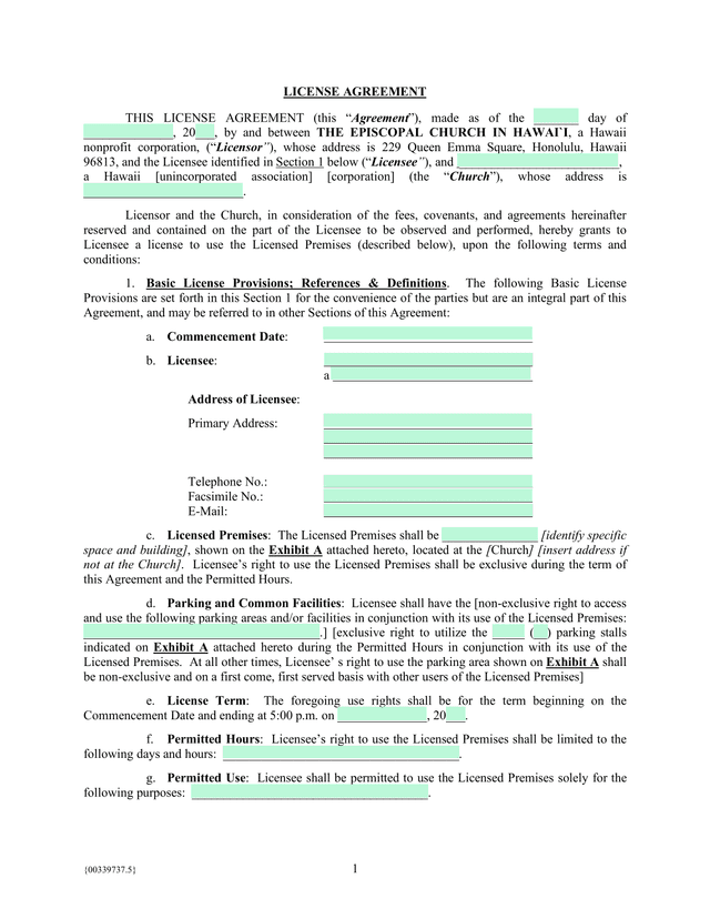 License Agreement screenshot