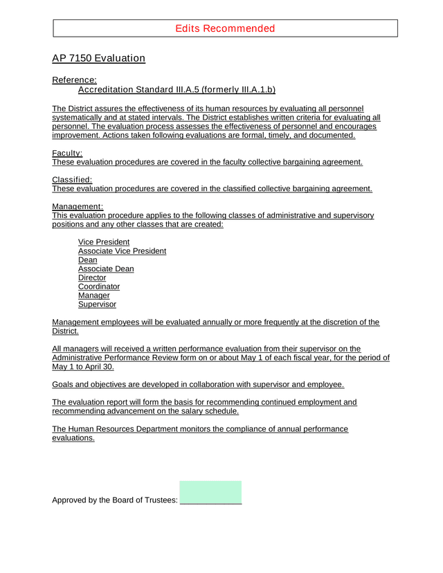 AP 7150 Evaluation screenshot