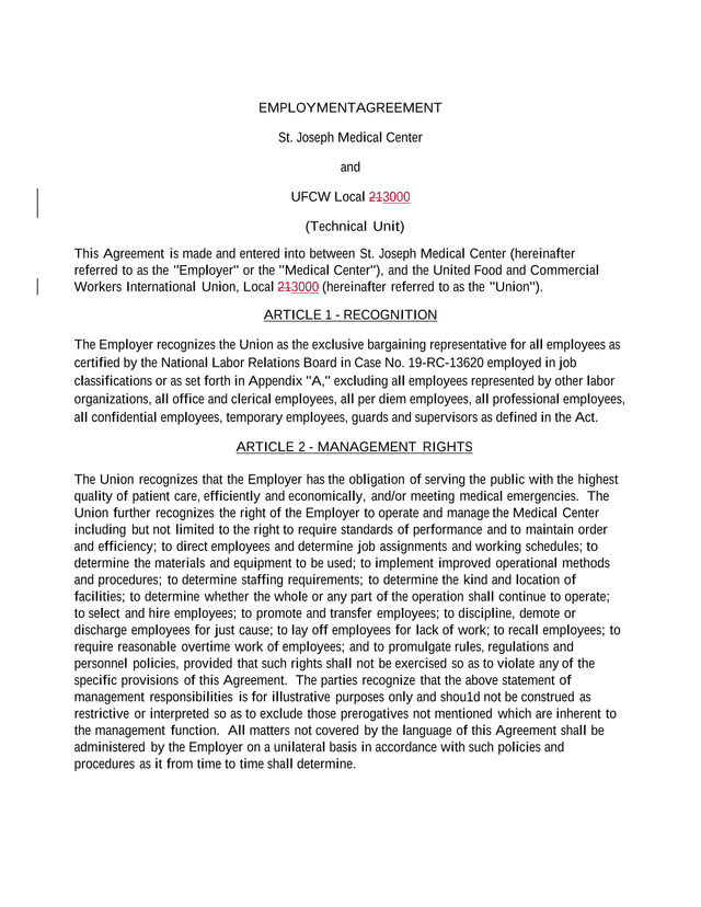 Employment Agreement screenshot
