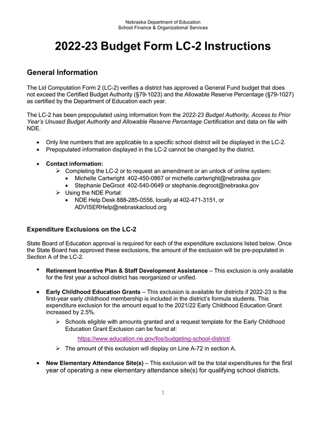 2022 23 Budget Form LC 2 Instructions screenshot