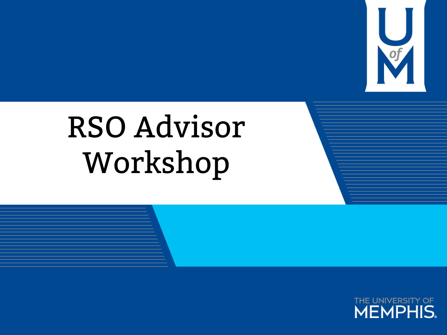 RSO Advisor Workshop Training Content screenshot