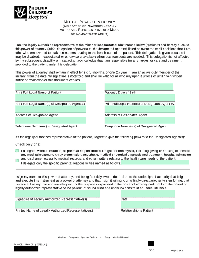 Medical Power Of Attorney screenshot