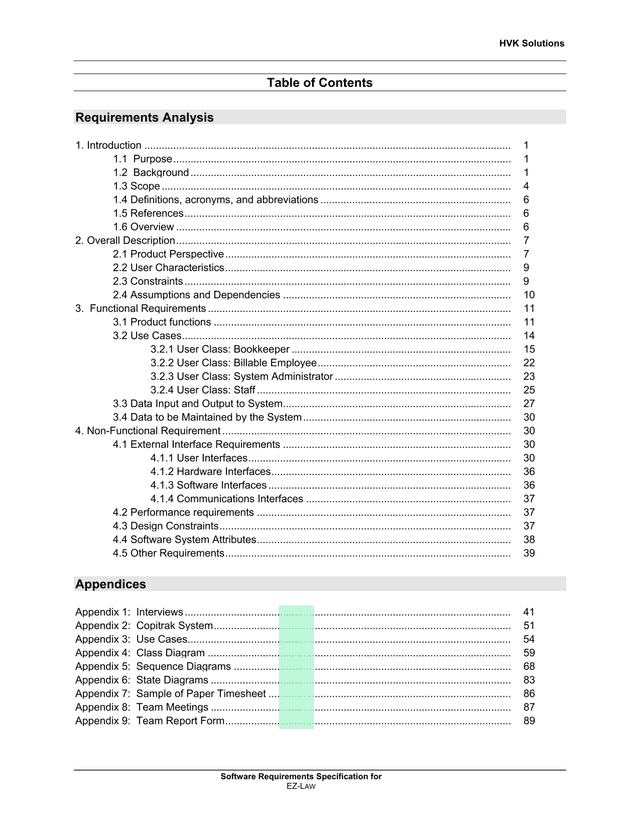 Software Requirements Specification For EZ LAW screenshot