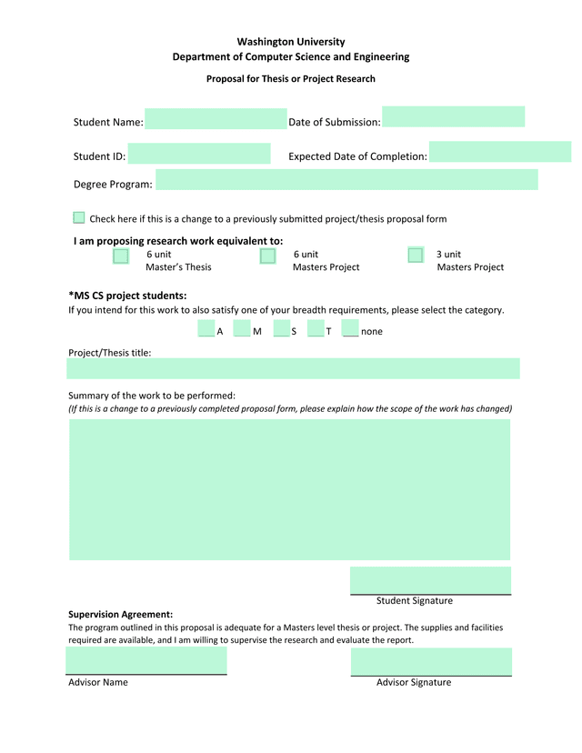 Proposal For Thesis Or Project Research screenshot